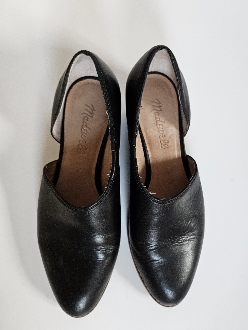Madewell Black Leather D'Orsay The Lucie Shoes in black leather